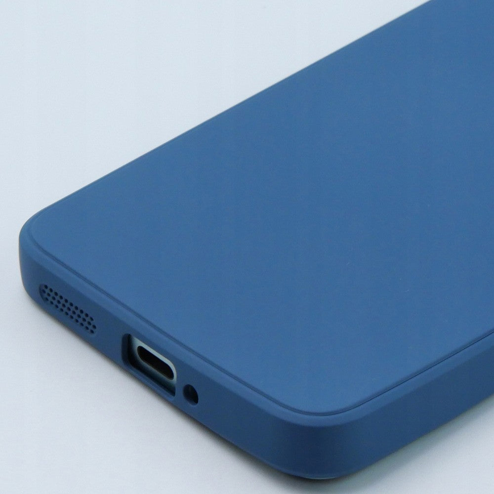 Husa de Protectie, Vivimall, pentru Xiaomi Redmi 13T, Liquid Silicone, cu Microfibra pe Interior, Protectie Antisoc, Compatibil Incarcare Wireless, Albastru - vivimall.ro