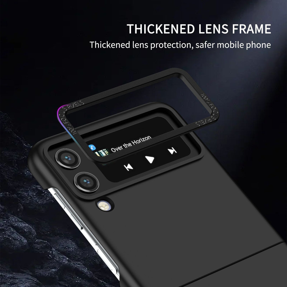 Husa de Protectie, Flippy, pentru Samsung Galaxy Z Flip 4 / Z Flip 4 5G, din PC, cu Pliere Tridimensionala, Multifunctionala, Neagra - vivimall.ro