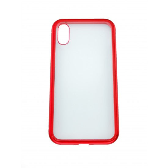 Husa de protectie Magnetic 360 pentru Apple iPhone XS Max, Rosu - vivimall.ro