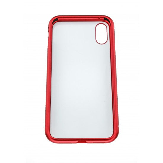 Husa de protectie Magnetic 360 pentru Apple iPhone XS Max, Rosu - vivimall.ro