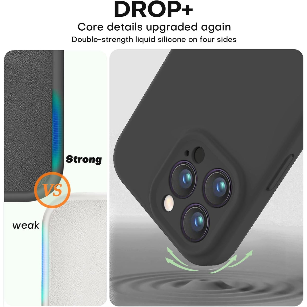 Husa de Protectie Matte TPU, Vivimall, pentru Apple iPhone 16 Pro Max, Protectie Camera, Antisoc, Antizgariere, Antialunecare, Acoperire Completa, Negru - vivimall.ro