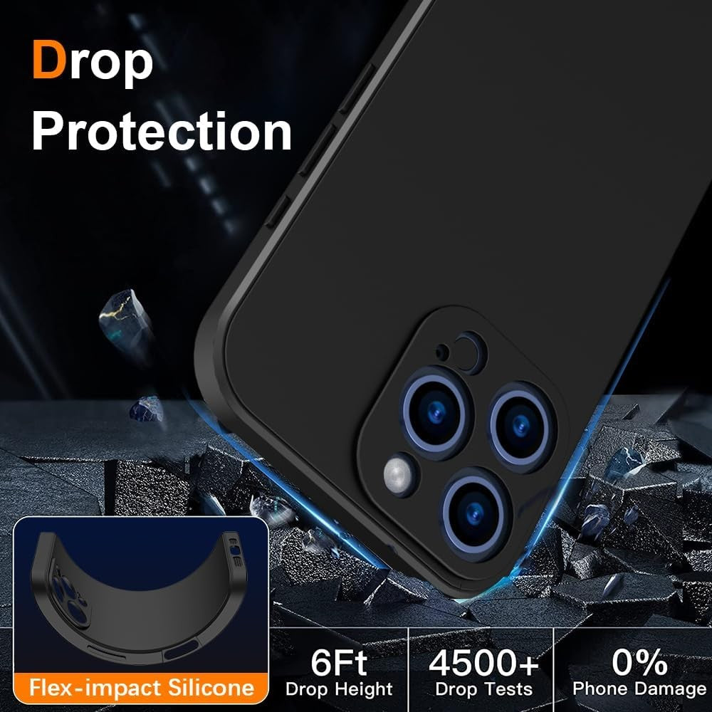 Husa de Protectie Matte TPU, Vivimall, pentru Realme C55, Protectie Camera, Antisoc, Antizgariere, Antialunecare, Acoperire Completa, Negru - vivimall.ro