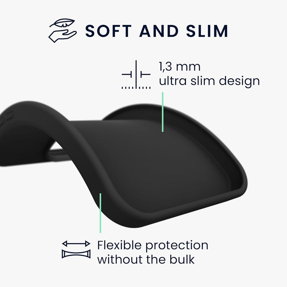 Husă Matte TPU pentru Samsung Galaxy A35 5G neagră, vedere laterală și decupaje precise