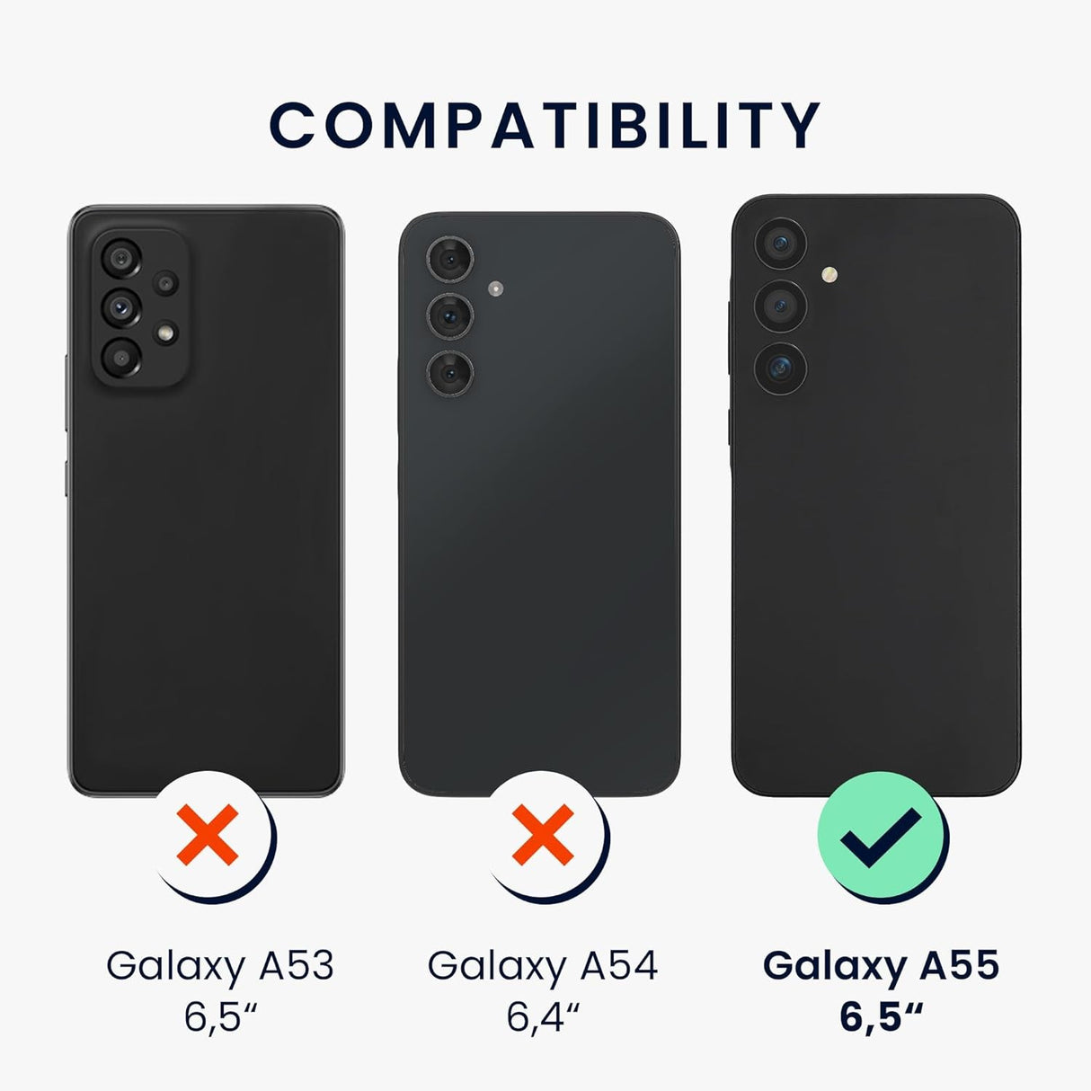Husă Samsung Galaxy A55 5G albastru mat, detaliu buză ridicată pentru protecția camerei