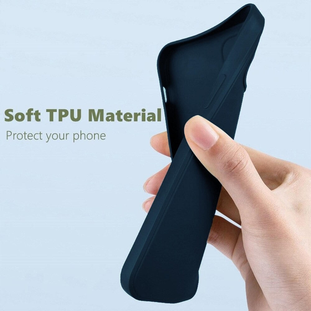 Husă de protecție Matte TPU albastru Galaxy A55 5G, detaliu colțuri antisoc ranforsate