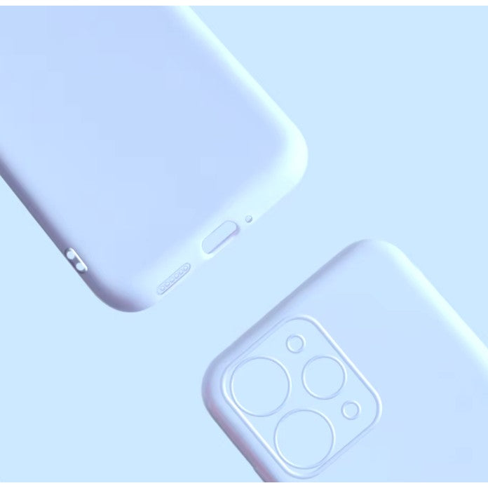 Husă Matte TPU Xiaomi Redmi 12 Pro albastru, vedere laterală, design slim antialunecare