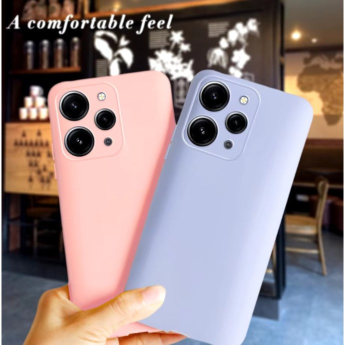Husa de Protectie Matte TPU, Vivimall, pentru Xiaomi Redmi 12 Pro, Protectie Camera, Antisoc, Antizgariere, Antialunecare, Acoperire Completa, Roz - vivimall.ro