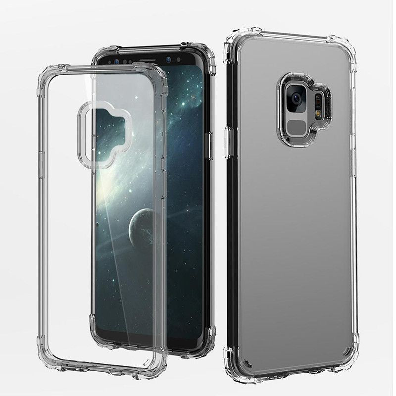 Husa de protectie pentru Samsung Galaxy S9 Tpu Antisoc Negru Transparent - vivimall.ro