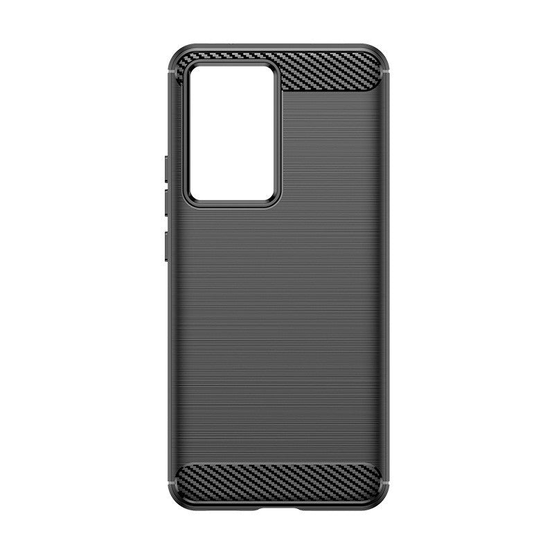 Husa de Protectie pentru Xiaomi Redmi 12, Vivimall, Protectie 360, din TPU cu element de Carbon, Anti Alunecare, 1.8 mm, Negru - vivimall.ro