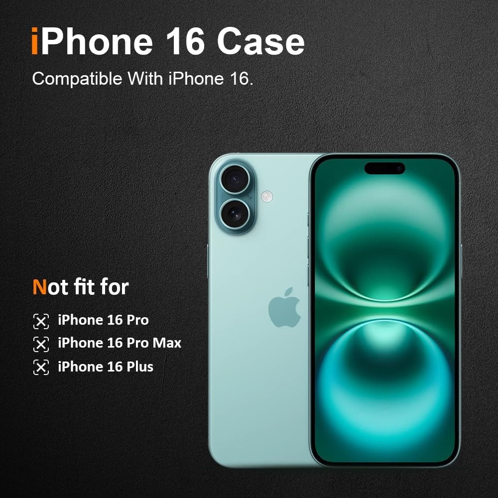 Husă antisoc transparentă iPhone 16, vedere de ansamblu, material silicon termoplastic