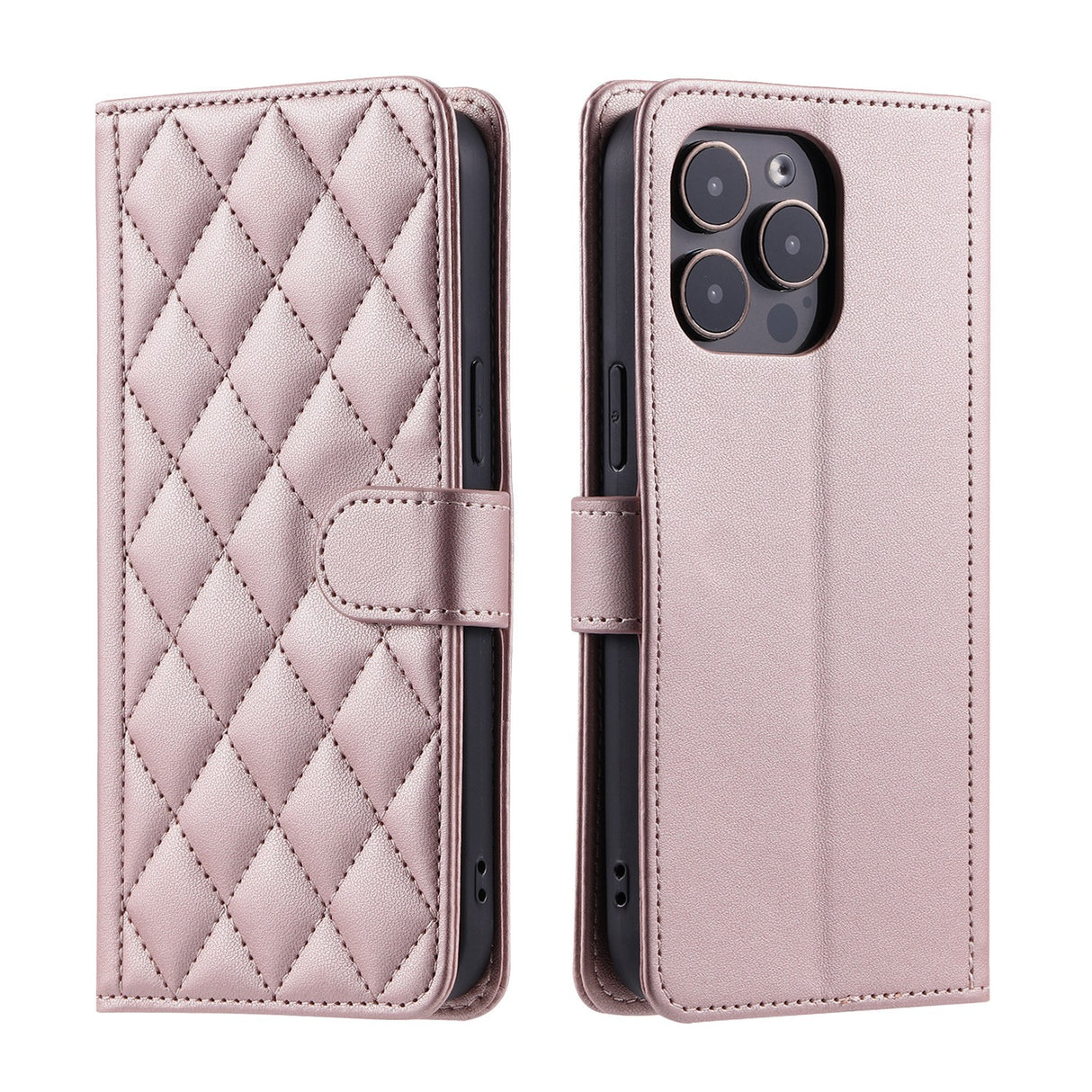Husa de Protectie Tip Carte, Vivimall, pentru Apple iPhone 15 Plus, Model cu Suport si Capsa, Antisoc, Rezistenta la Impact, Protectie Camera, Roz - vivimall.ro