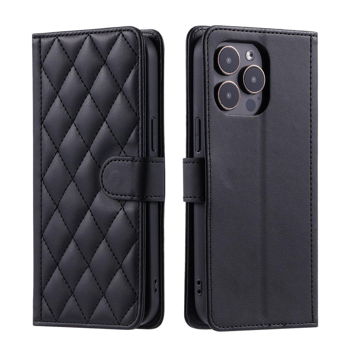 Husa de Protectie Tip Carte, Vivimall, pentru Apple iPhone 15 Plus, Model cu Suport si Capsa, Antisoc, Rezistenta la Impact, Protectie Camera, Neagra - vivimall.ro