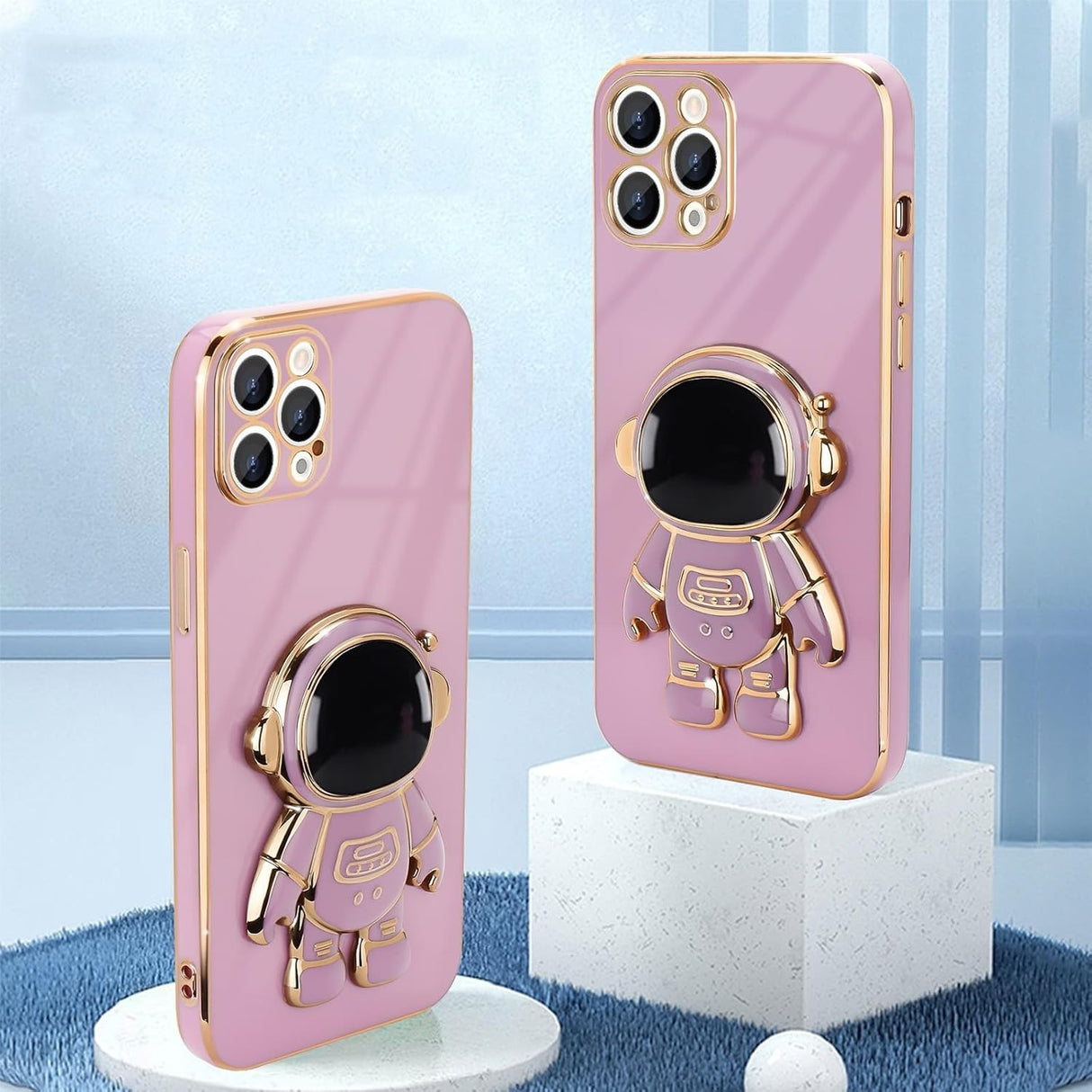 Husă Vivimall iPhone 14 Pro Max mov cu suport activ pentru vizionare hands-free, lifestyle