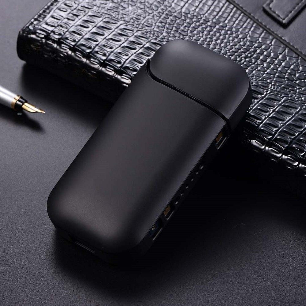 Husa Vivimall pentru IQOS 2.4 Plus, Capac de Protectie, Anti Soc si Zgarieturi, Full Body, din Plastic cu Agatatoare, 11.5 x 5 x 2.3 cm, Negru - vivimall.ro