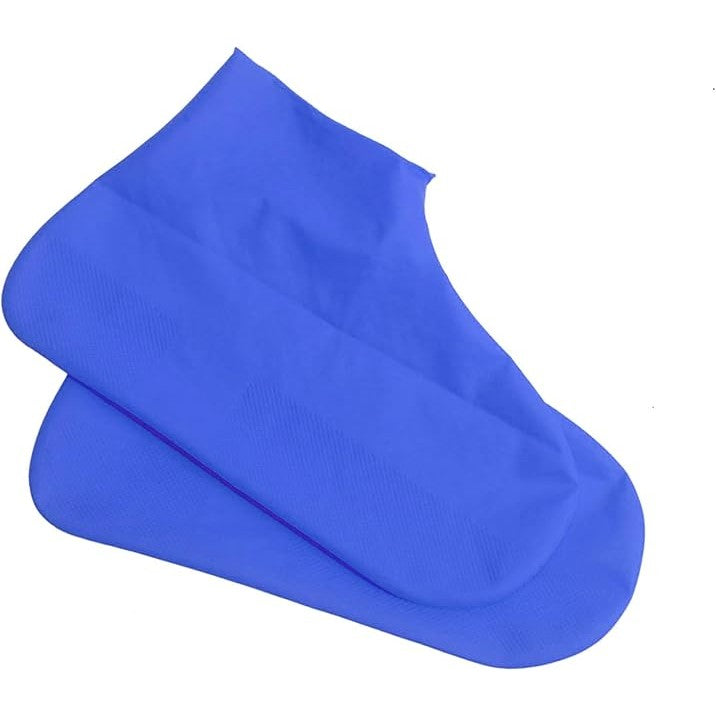 Husa Incaltaminte, Vivimall, Impermeabila, Antiderapanta, din Latex, 13 x 13 x 2 cm, Marime L 41-47 cm, Albastru - vivimall.ro