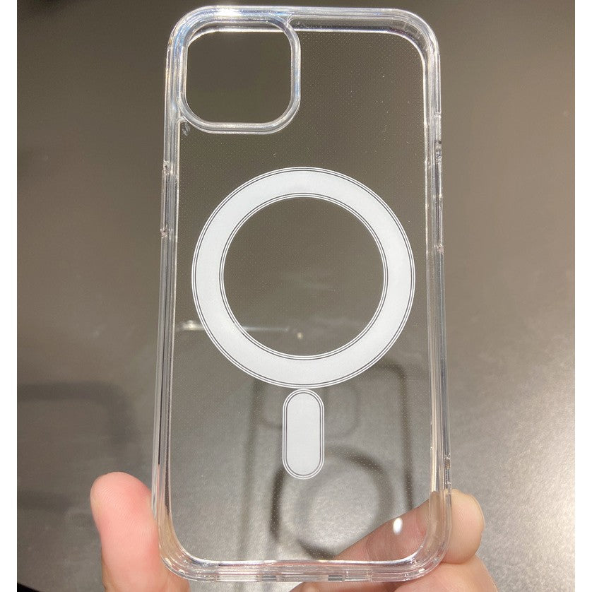 Husa MagSafe Silicone pentru iPhone 14, Flippy, Transparenta - vivimall.ro