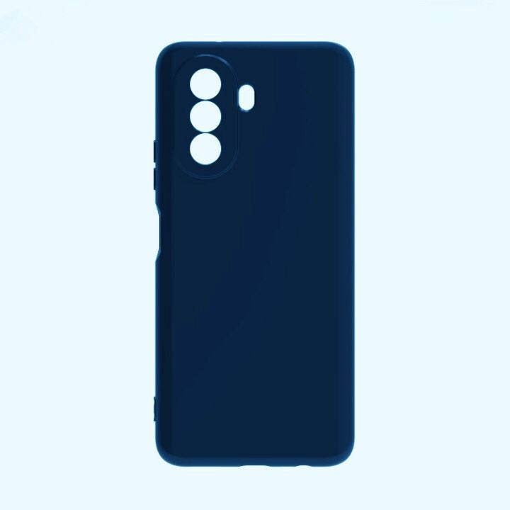 Husa pentru Huawei NOVA Y70, Flippy, Liquid Silicone, cu Microfibra pe interior, Protectie Antisoc, Navy Blue - vivimall.ro