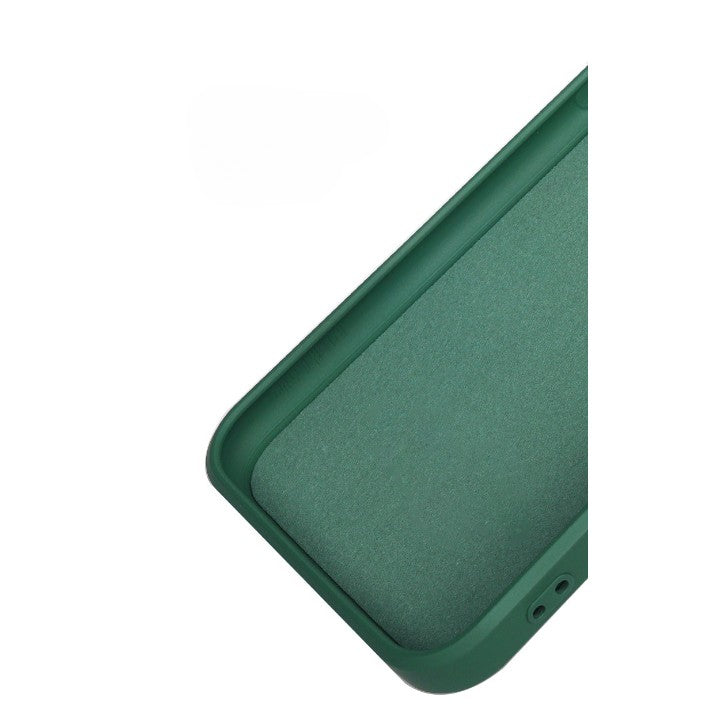 Husa pentru Samsung Galaxy A13 5G, Flippy, Liquid Silicone, cu Microfibra pe interior, Protectie Antisoc, Verde inchis - vivimall.ro
