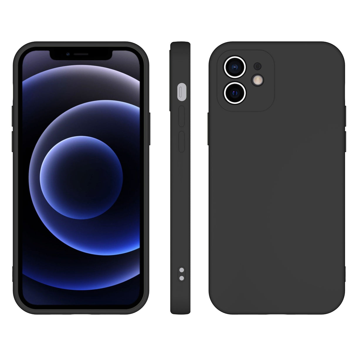 Husa pentru Samsung Galaxy S22 Plus, Flippy, Liquid Silicone, cu Microfibra pe interior, Protectie Antisoc, Negru - vivimall.ro