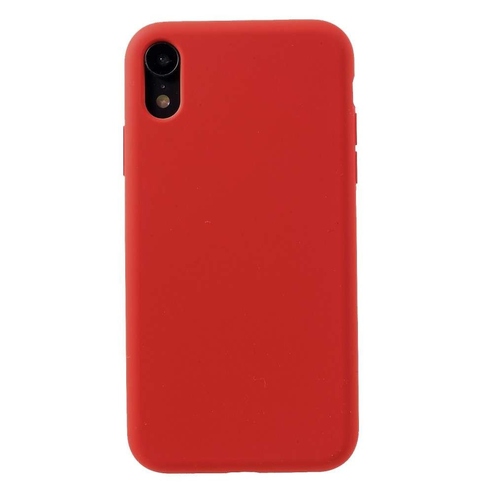 Husa protectie compatibila cu Apple iPhone 11 Pro Liquid Silicone Case Rosu - vivimall.ro