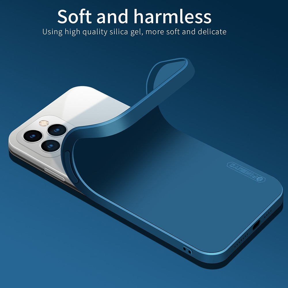 Husa protectie compatibila cu Apple iPhone 11 Pro Max Liquid Silicone Case Albastru inchis - vivimall.ro