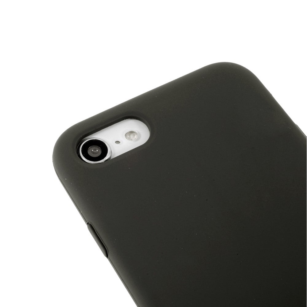 Husa protectie compatibila cu Apple iPhone 7/8/SE 2020 Liquid Silicone Case Negru - vivimall.ro