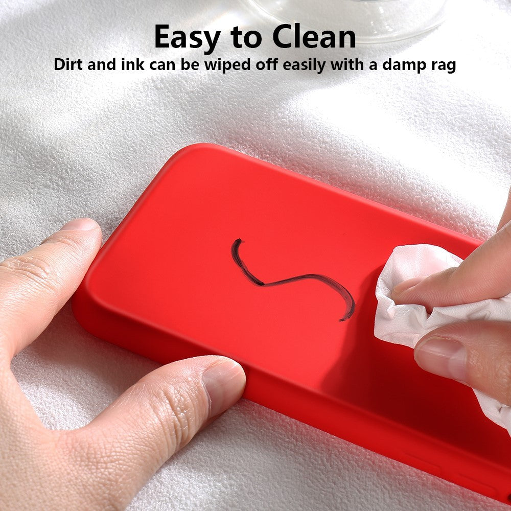 Husa protectie compatibila cu Apple iPhone X/XS Liquid Silicone Case Rosu - vivimall.ro