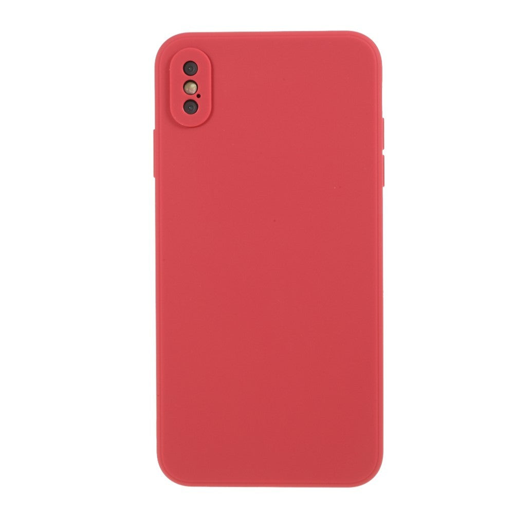 Husa protectie compatibila cu Apple iPhone X/XS Liquid Silicone Case Rosu - vivimall.ro