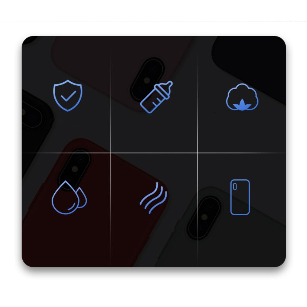 Husa protectie compatibila cu Apple iPhone X/XS Liquid Silicone Case Rosu - vivimall.ro