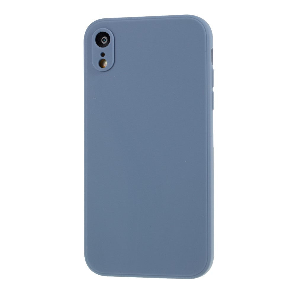 Husa protectie compatibila cu Apple iPhone XR Liquid Silicone Case Albastru inchis - vivimall.ro