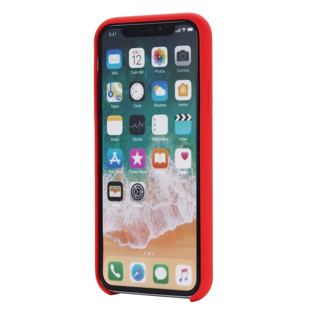 Husa protectie compatibila cu Apple iPhone XR Liquid Silicone Case Rosu - vivimall.ro
