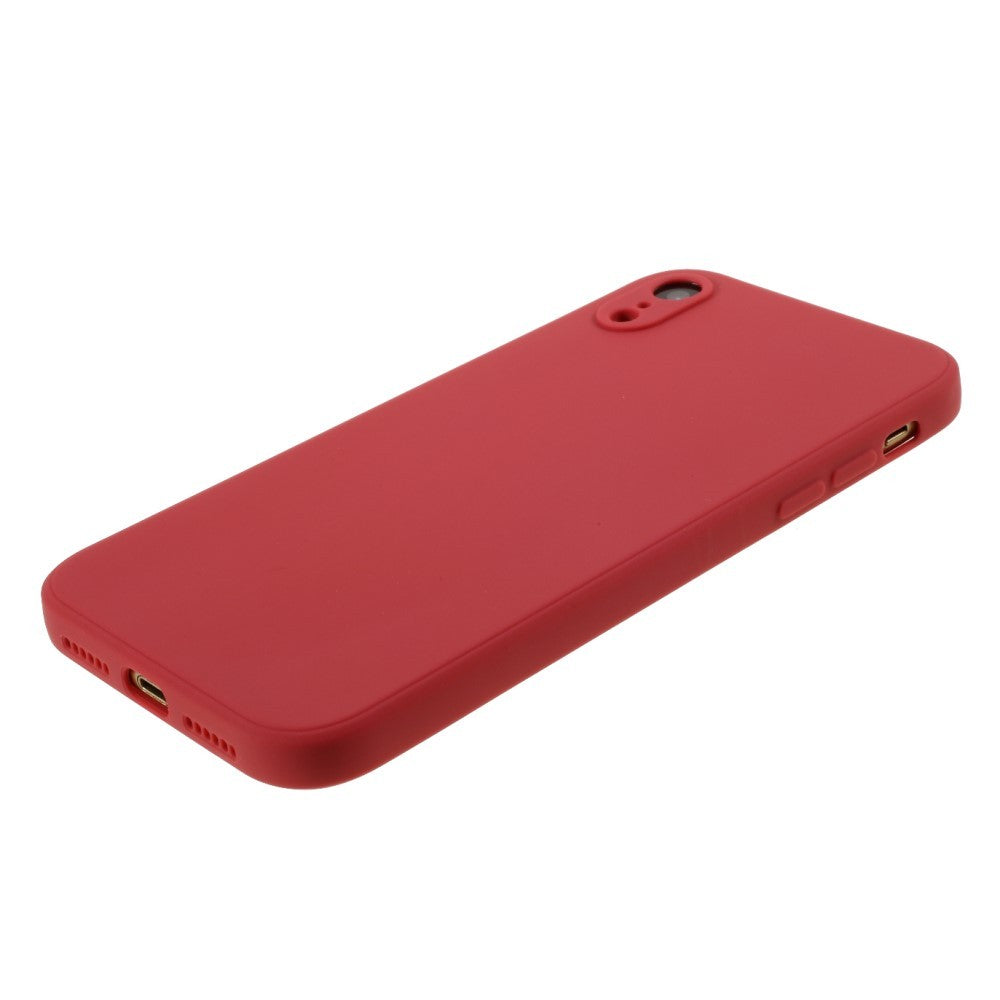 Husa protectie compatibila cu Apple iPhone XR Liquid Silicone Case Rosu - vivimall.ro