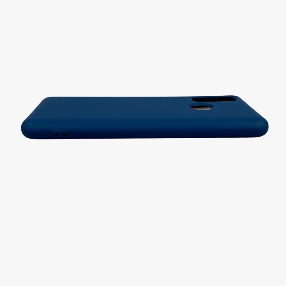 Husa protectie compatibila cu Huawei P Smart 2020 Liquid Silicone Case Albastru inchis - vivimall.ro