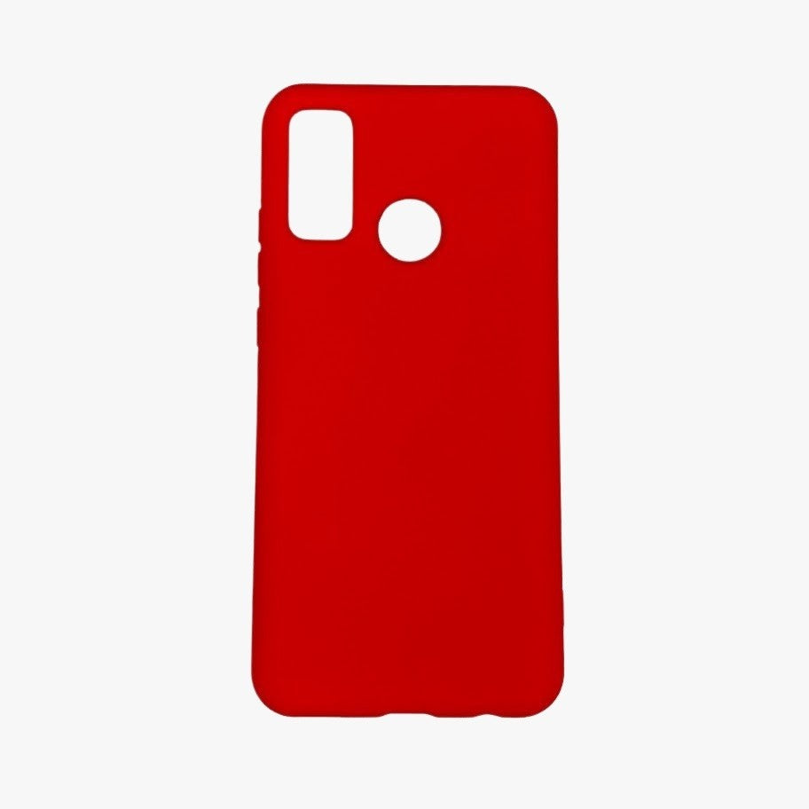 Husa protectie compatibila cu Huawei P Smart 2020 Liquid Silicone Case Rosu - vivimall.ro