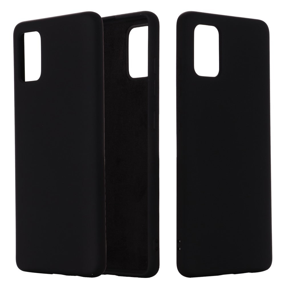 Husa protectie compatibila cu Samsung A71 Liquid Silicone Case Negru - vivimall.ro