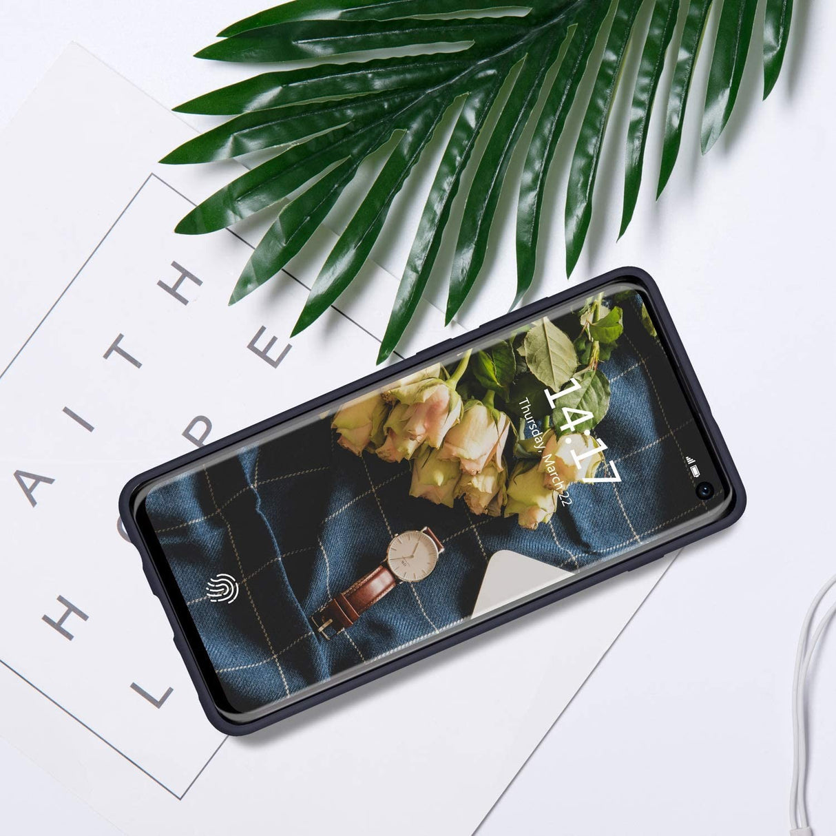 Husa protectie compatibila cu Samsung S10 E Liquid Silicone Case Albastru inchis - vivimall.ro