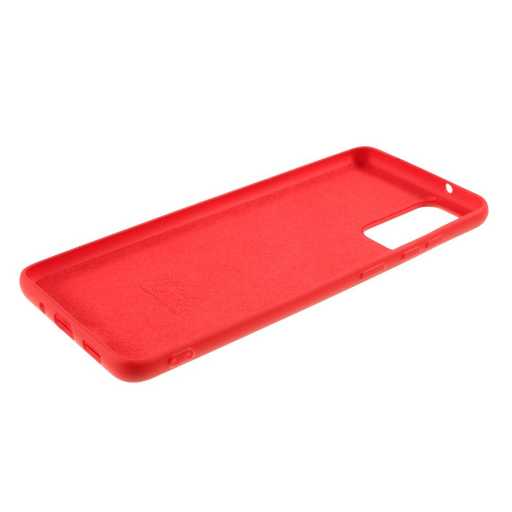Husa protectie compatibila cu Samsung S20 Liquid Silicone Case Rosu - vivimall.ro