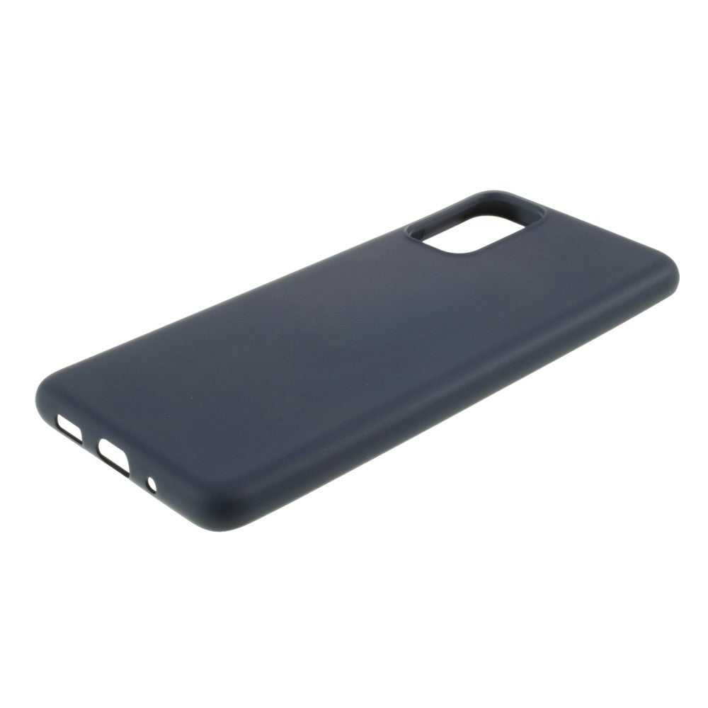 Husa protectie compatibila cu Samsung S20 Plus Liquid Silicone Case Albastru inchis - vivimall.ro