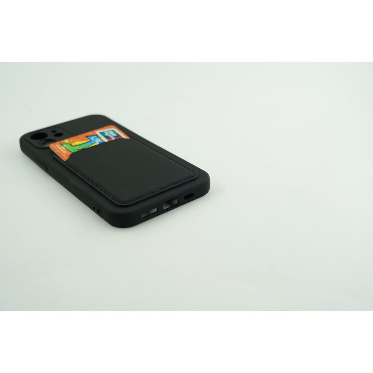 Husa protectie cu suport card compatibila cu Samsung A72 Negru - vivimall.ro