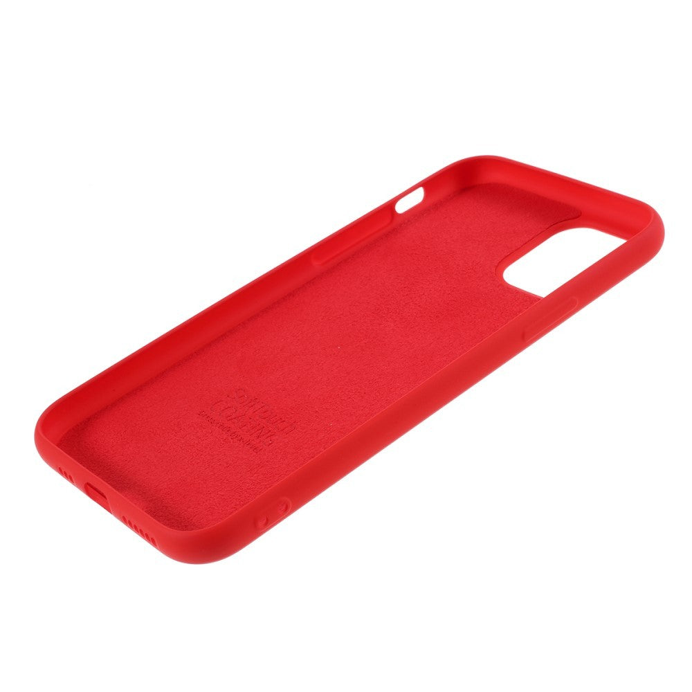 Husa protectie Flippy compatibila cu Apple iPhone 11 Liquid Silicone Case Rosu - vivimall.ro