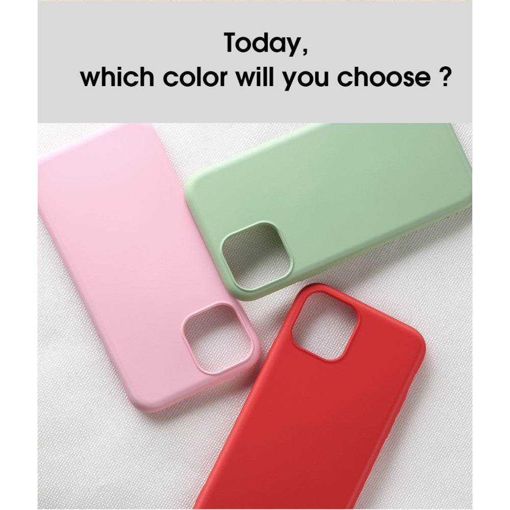Husa protectie Flippy compatibila cu Apple iPhone 11 Liquid Silicone Case Rosu - vivimall.ro
