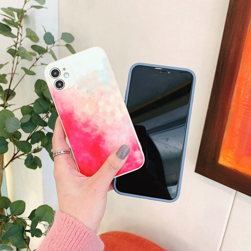 Husa protectie Flippy compatibila cu Apple iPhone 11 Pro Max Tpu Ombre, Galben/Roz - vivimall.ro
