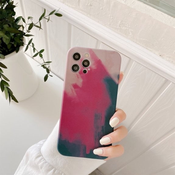 Husa protectie Flippy compatibila cu Apple iPhone 11 Pro Max Tpu Ombre, Roz/Mov/Negru - vivimall.ro