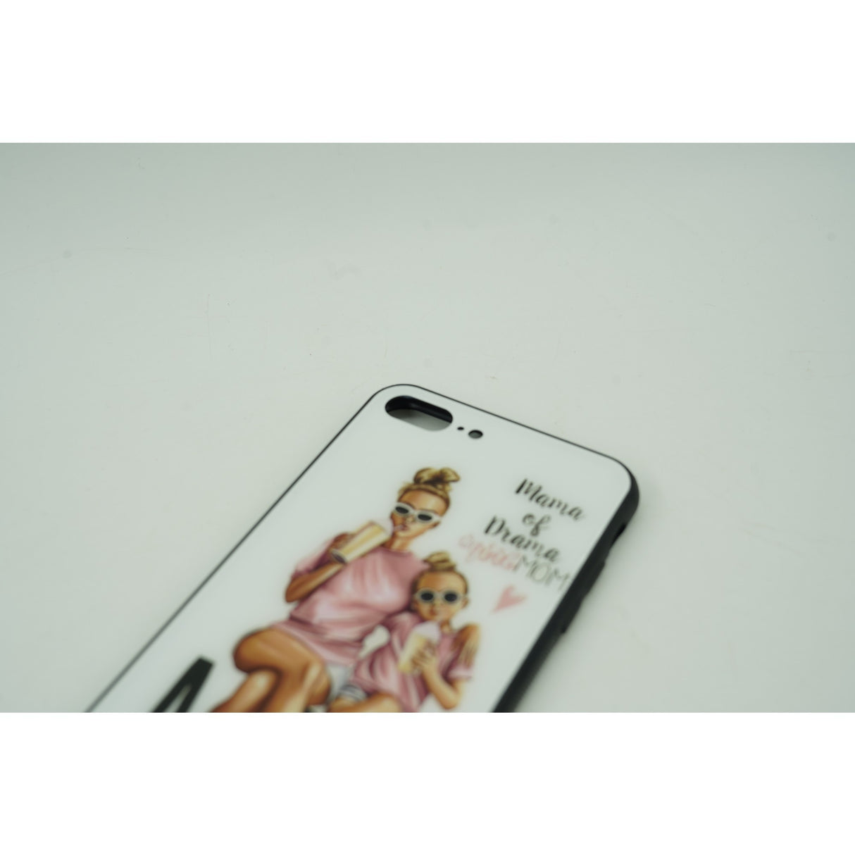 Husa protectie,Flippy, compatibila cu Apple iPhone 12 Glass print Mama of Drama Multicolor - vivimall.ro