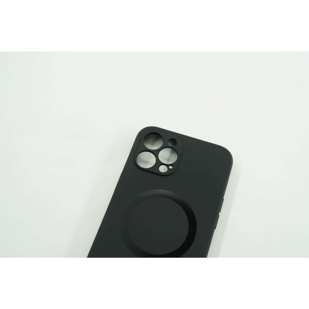 Husa protectie Flippy compatibila cu Apple iPhone 12 Mag Safe Silicone Negru - vivimall.ro