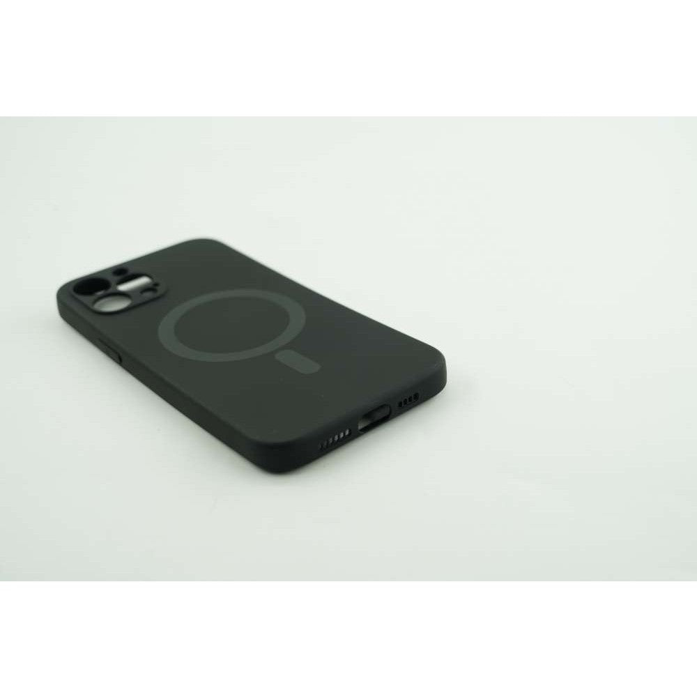 Husa protectie Flippy compatibila cu Apple iPhone 12 Mini Mag Safe Silicone Negru - vivimall.ro