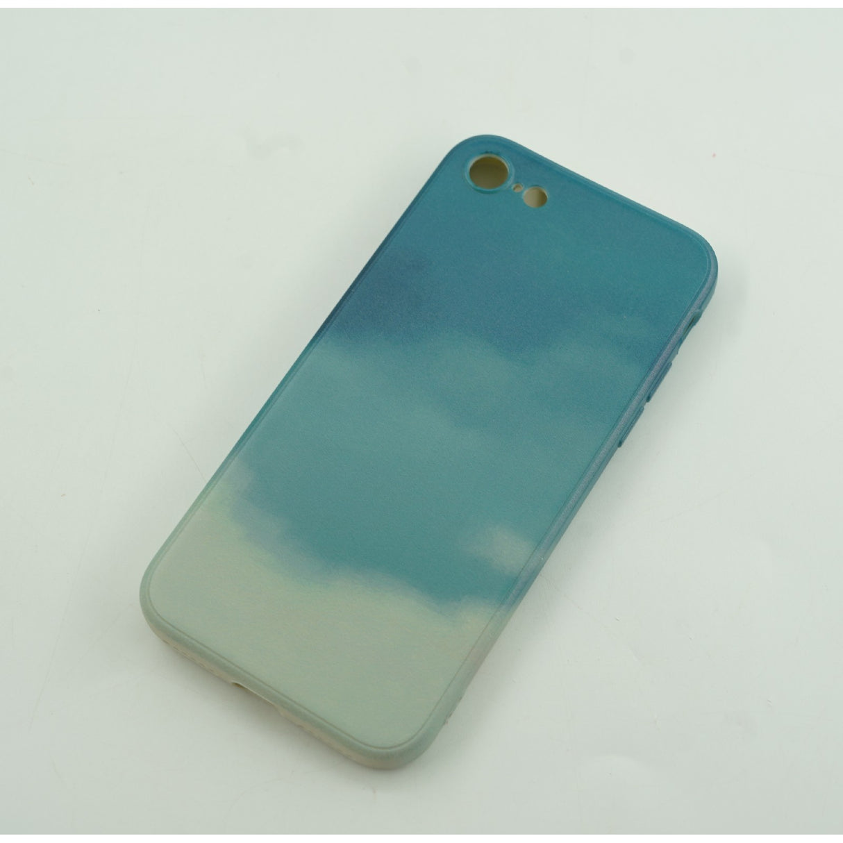 Husa protectie Flippy compatibila cu Apple iPhone 12 Mini Tpu Ombre, Verde/Alb - vivimall.ro