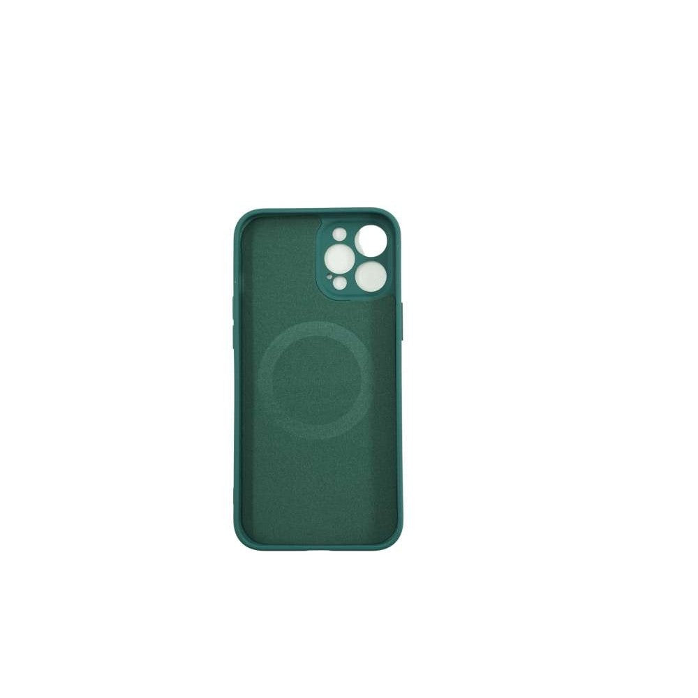 Husa protectie Flippy compatibila cu Apple iPhone 12 Pro Mag Safe Silicone Verde - vivimall.ro
