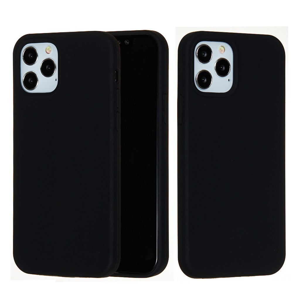 Husa protectie Flippy compatibila cu Apple iPhone 13 Liquid Silicone Negru - vivimall.ro