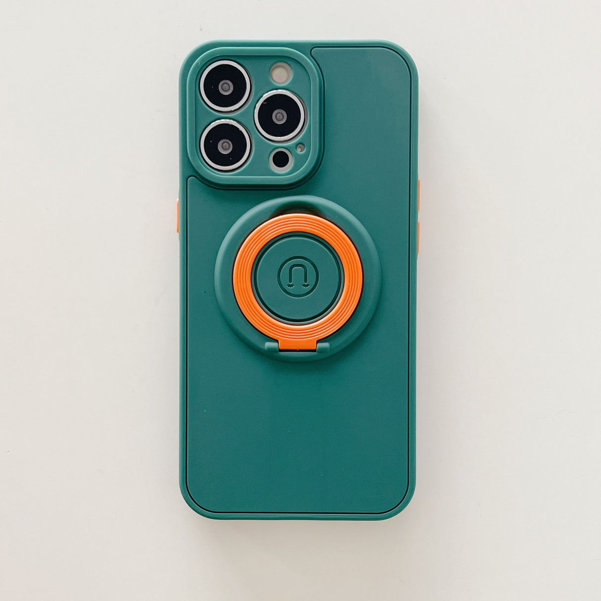 Husa protectie Flippy compatibila cu Apple iPhone 13 Mini Mag Safe Silicone Verde - vivimall.ro